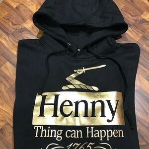 Henny Thing Black & Gold Hoodie Hooded Sweatshirt